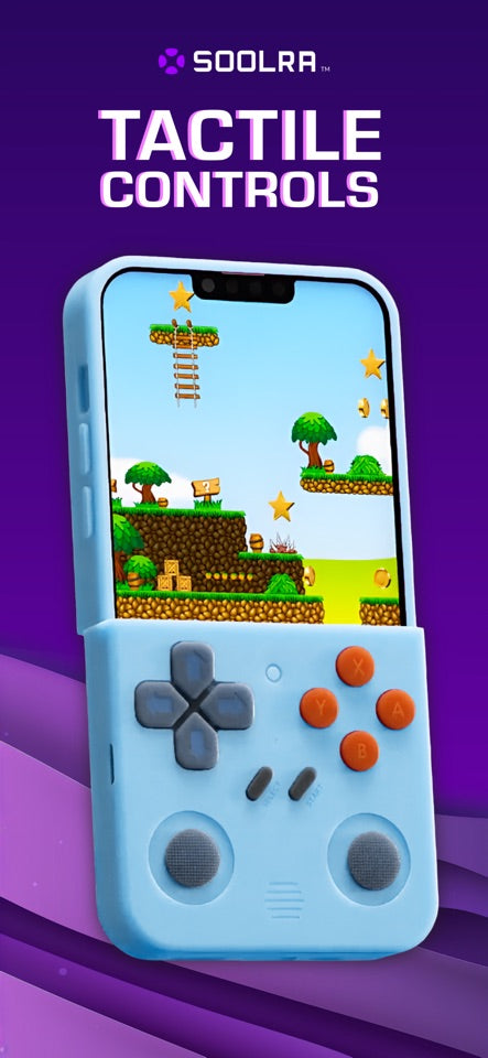 Official Soolra App Store screenshot showing tactile controls in gameplay